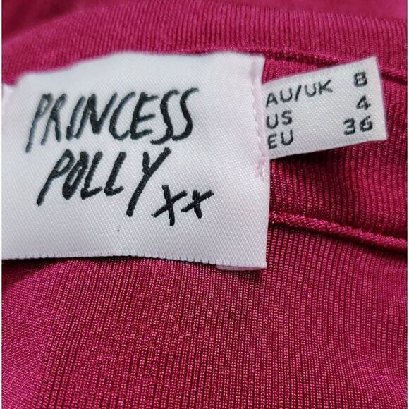Princess Polly Raspberry Pink Cropped Blouse - Picture 6 of 6